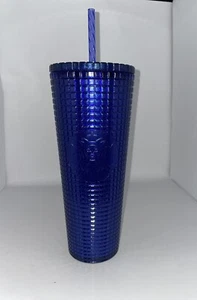 Nuevo Starbucks Rejilla Azul Iridiscente 24 Oz. Vaso - Imagen 1 de 5