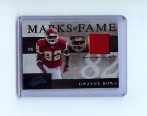 2008 Playoff Absolute Memorabilia Marks of Fame 1/1 Sapphire Dwayne Bowe #MOF-26 - Picture 1 of 2
