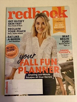 REDBOOK Magazine, OCTOBER 2018, LAUREN CONRAD Cover Photo, GET GLOWY SKIN FAST! - Image 1 of 2