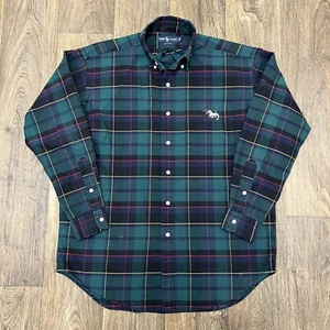 Polo Ralph Lauren a Cuadros Hombre Mediano Perro Bordado - Imagen 1 de 11