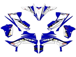 2014-2020 (YFZ 450R) yfz 450 13 FLY Blue Senge Graphics Kit Compatible - Picture 1 of 7