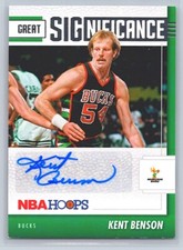 2021 HOOPS #GS-KBS KENT BENSON GREAT SIGNIFICANCE DETROIT PISTONS AUTO