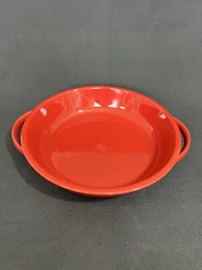 Plato de hornear William Sonoma rojo esencial gres panaderos au gratinado con mango - Imagen 1 de 7