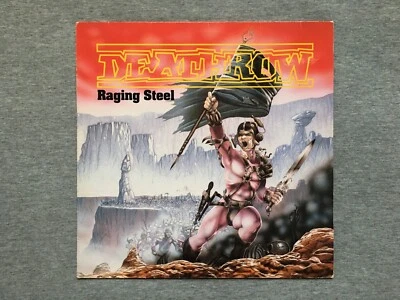 1987 DEATHROW RAGING STEEL VG+/VG+ SODOM KREATOR DARKNESS SLAYER METALLICA RARE - Image 1 of 4