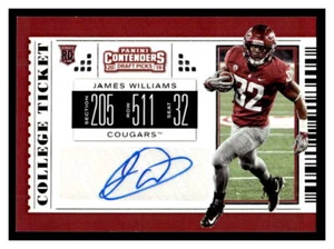 2019 Panini Contenders Draft Picks #303 James Williams Auto FRA39-02 - Picture 1 of 2