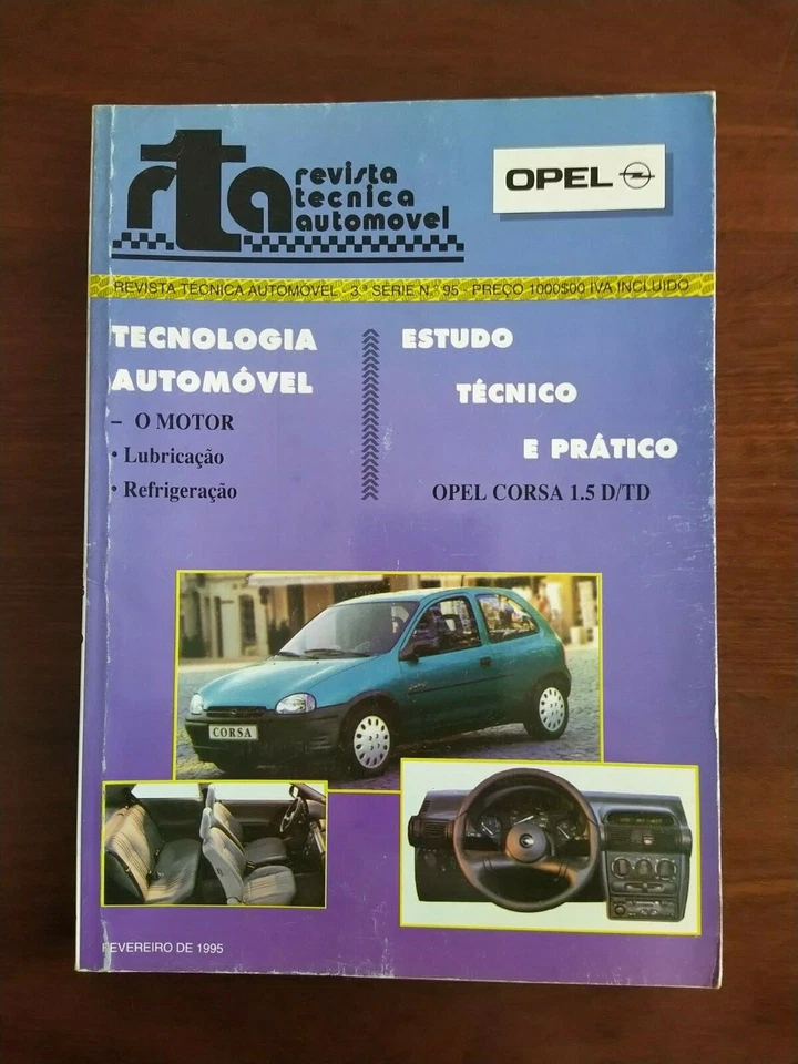 RTA REVISTA TÉCNICA DEL AUTOMOVIL 1995 OPEL CORSA - Imagen 1 de 1