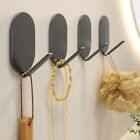 5Pcs Wall Hanging Oval Wall Hook Carbon Steel Clothes Rack  Door Back