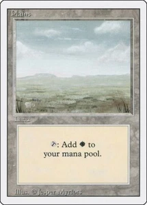 MTG - 3rd Edition - Revised - Plains #295 - Common - LP+ NM - Picture 1 of 2