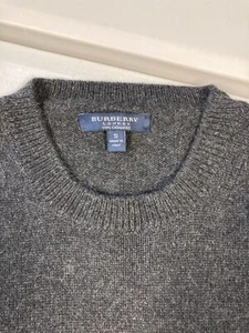 Jersey Burberry London gris cachemir talla pequeña para hombre/unisex - Imagen 1 de 4