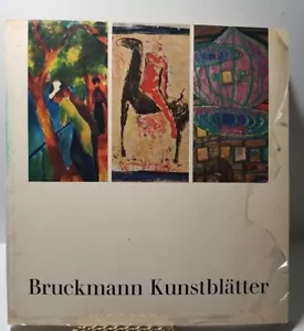 vintage German Art History Catalog Verlag Bruckmann Kunstblatter 1970 - Foto 1 di 10