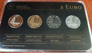 Prestige 2 Euro Edelmetallsatz Luxemburg 2014 Platin... -st- Blister+Zertifikat - Bild 1 von 4
