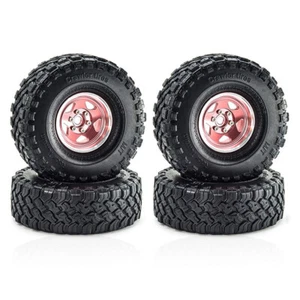 4Pcs 1.9" Beadlock Wheel Rim Tire for 1/10 Traxxas TRX4 Axial SCX10 90046 RC Car - Picture 1 of 24