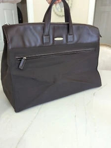Salvatore Ferragamo Valigia Trasporto Marrone Borsone Bagaglio Vintage Borsone Weekender - Foto 1 di 18