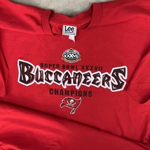 Vintage Tampa Bay Buccaneers Shirt Lee Spot Y2K Super Bowl XXXVII Men Sz 3XL - Picture 1 of 6