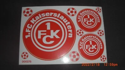 1 FC Kaiserslautern Aufkleber Sticker Set - 3 Logos Bundesliga Fussball