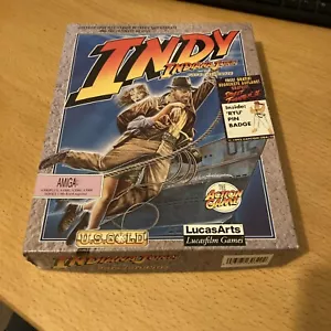 Indy Indiana Jones And The Fate Of Atlantis Amiga - Lucas arts US Gold, Boxed - Picture 1 of 16