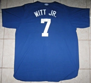 Camiseta deportiva #7 Bobby WITT JR. Kansas City ROYALS réplica punto atlético, talla XXL para hombre - Imagen 1 de 2