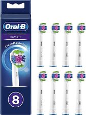 Pack 8 Brossettes Oral B 3D White Clean Maximiser Têtes brosse à dent électrique