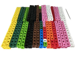 Mathematik manipulatives Zählen Zentimeter Würfel Schnappverbindungsblöcke Menge 878 - Bild 1 von 3