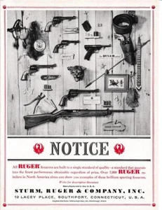 1962 Sturn, Ruger & Co Pistol & Shotgun Line-up Print-Ad / Great Art - Picture 1 of 1