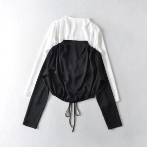 Bloggers favs shop liropolla-0 Long sleeve cropped top corset top - Picture 1 of 3