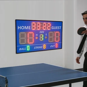 LED Portable Scoreboard Baseball Games Tabletop Electronic Digital Scoreboard - Picture 1 of 22