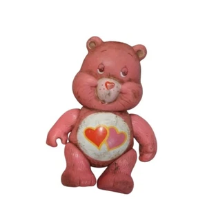 Vintage Care Bears Poseable Figure Love-A-Lot Hearts Pink Bear 1983 Kenner - Bild 1 von 3