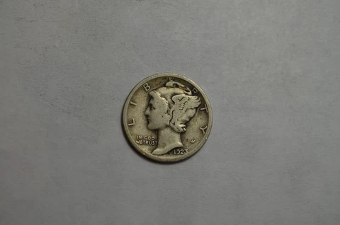 1923 P MERCURY DIME CIRCULATED 90% SILVER #1NM Cover