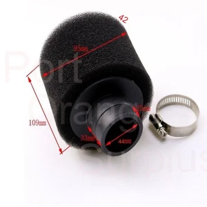 42mm Black Foam Air Filter for ATV Dirt Bike Go Kart Moped Scooter Tao Tao Baja - Bild 1 von 2