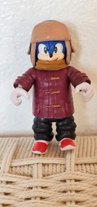Jakks Sonic the Hedgehog The Movie 2 2022 Snow Sonic Figure Winter Clothes - Picture 1 of 4