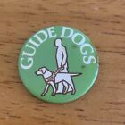 Guide Dogs Badge Vintage Charity Badges Pin Brooch Fashion Clothes Clip  Green