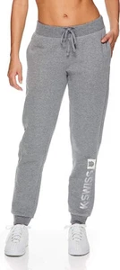 K-Swiss Women's High Waisted Joggers High Rise Waist Activewear Sweatpant size L - Picture 1 of 4