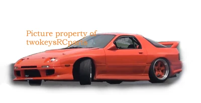 1:10 RC Clear Body Shell Kit - Mazda RX7 FC3S  inc stickers suit race, drift. - Image 1 of 4