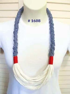 UNIQUE Infinity Necklace R1608 Patriotic - GREAT Gift! - Picture 1 of 1