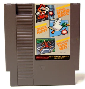 Nintendo NES Super Mario/ Duck Hunt / World Class Track Meet Combo Game Cartridg - Bild 1 von 5