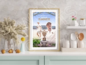 Impresión artística Jannik Sinner Wimbledon Winner 11x17 - Imagen 1 de 3