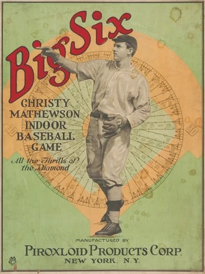 Póster publicitario de juego de béisbol Christy Mathewson Big Six de 18"x24" Foto 1 de 2