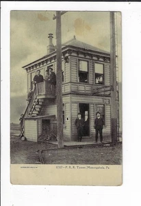 1908 Pennsylvania RailRoad Monongahela PA Tower PRRC postal p2351 - Imagen 1 de 2