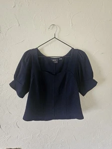 Top Maeve By Anthropologie azul marino talla M - Imagen 1 de 6