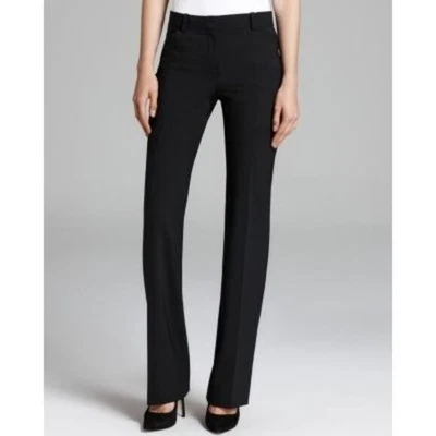 Theory Black Max 2 Urban Wool Bootcut Dress Pants 6 - Image 1 of 4