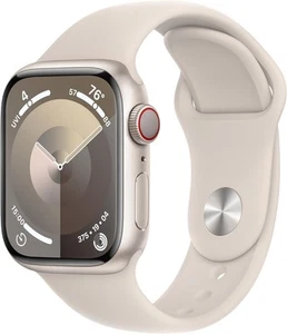 Apple Watch Series 9 45mm GPS/LTE Starlight Case Starlight Band MRM83LL/A Very - Picture 1 of 4