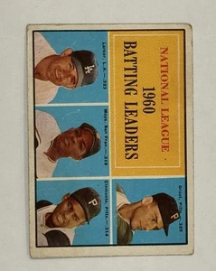 1961 Topps Baseball #41 NL Batting Leaders Mays/Clemente - Bild 1 von 5