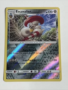 Pokémon TCG 2017 Escavalier 69/111 Reverse Holo Trading Card - Picture 1 of 12