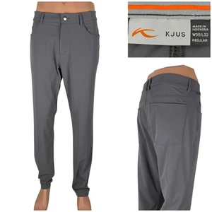 Kjus Mens 35 X 32 Pants Gray Regular Tailored Fit Stretch Golf Casual EUC - Picture 1 of 9