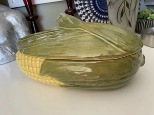 Vintage Shawnee Keramik Maisform bedeckt Auflaufform, ofenfest #74 - Bild 1 von 14