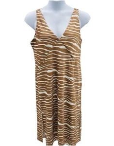 Women's Satin Dress Size XL Zebra Print Satin Midi - A New Day - Picture 1 of 4