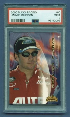 2000 JIMMIE JOHNSON ROOKIE PSA 9 MINT HOF MAXX RACING NASCAR BEAUTY (#60) RZC - Image 1 of 3