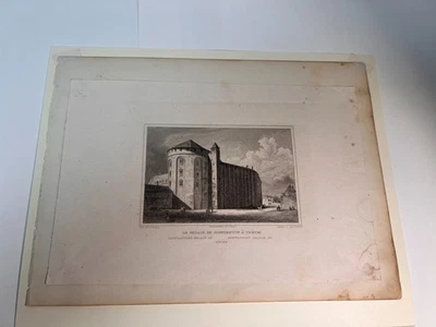 Stahlstich „Palais de Constantin à Trèves“ – Konstantinsbasilika Trier – 1840 - Bild 1 von 4