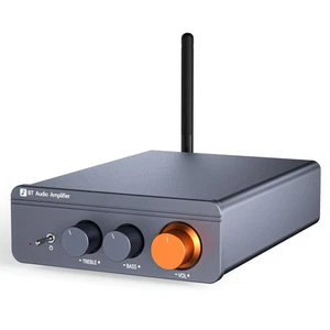 Bluetooth 5.4 Amplifier, 300W x2 Wireless Mini Amplifier Home Audio Stereo, T... - Picture 1 of 7