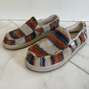 Sanuk Women's Donna St Warm Stripe Loafer Shoes US Size 10 Beach Comfort Slip On - Picture 1 of 11